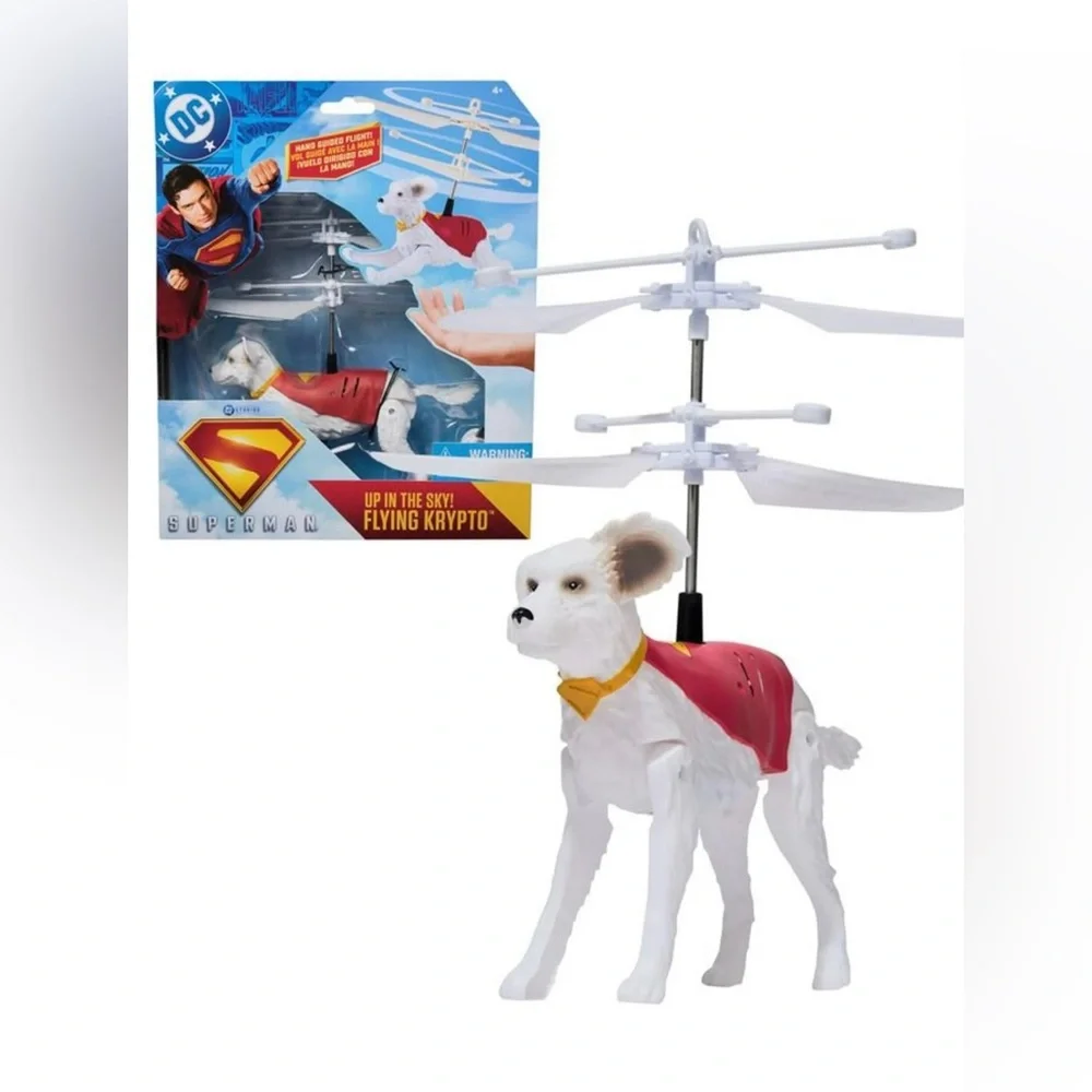 DC Comics SUPERMAN up in the Sky! Flying Krypto, 7.5-Inch Hovering Superdog